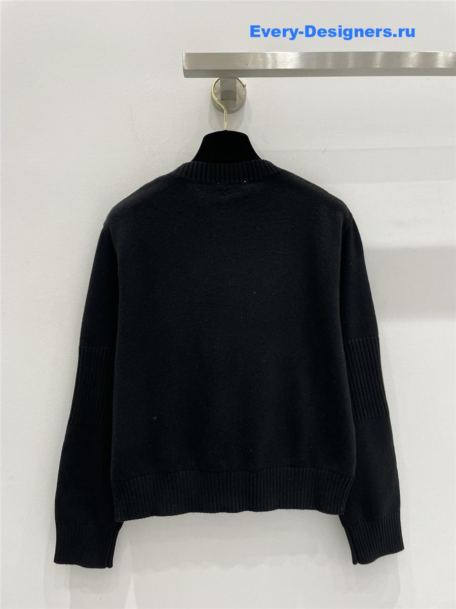 Ch**el vintage cashmere cardigan black
