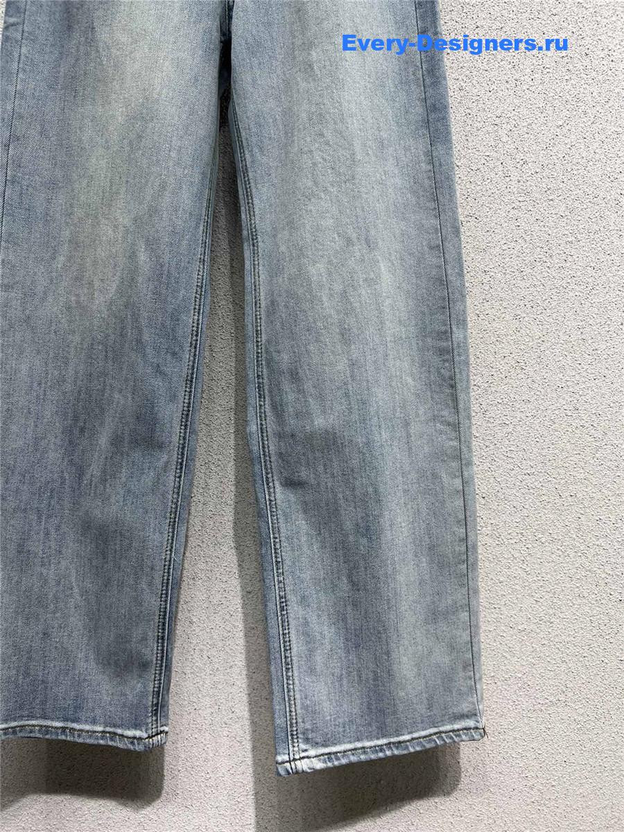 Ce1i*e denim straight-leg pants