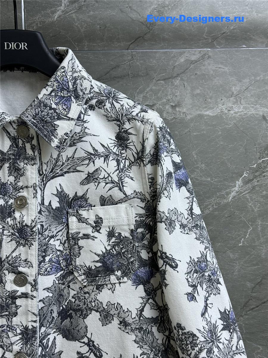 D10r jouy floral denim jacket