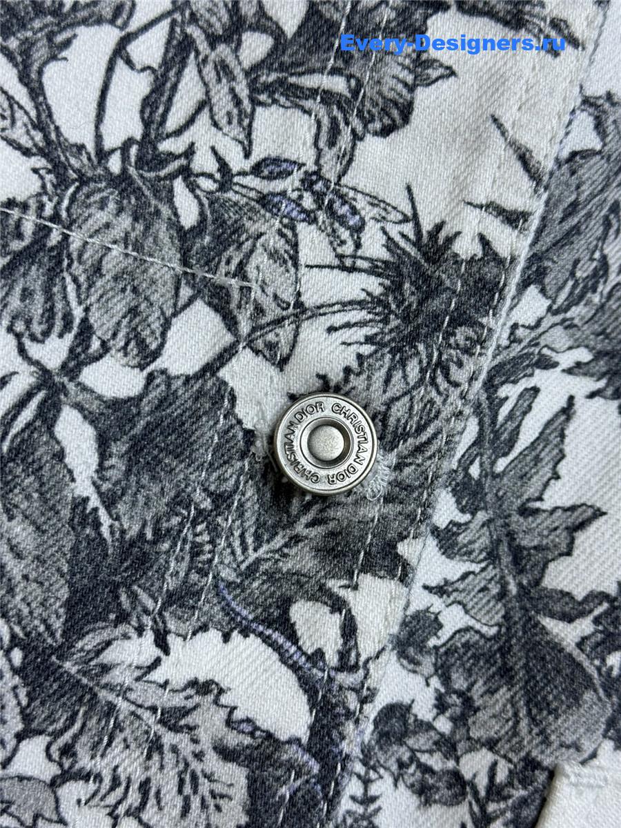 D10r jouy floral denim jacket