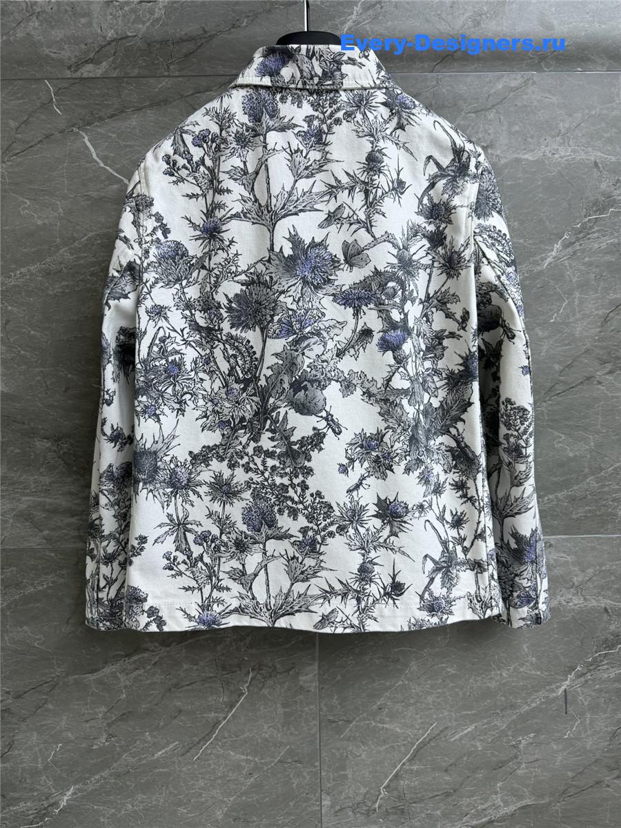 D10r jouy floral denim jacket