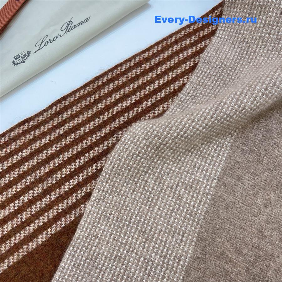 L0r0 P1ana pure cashmere colorblock long scarf