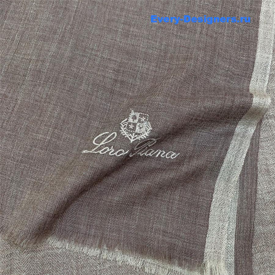 L0r0 P1ana ring velvet colorblock long scarf