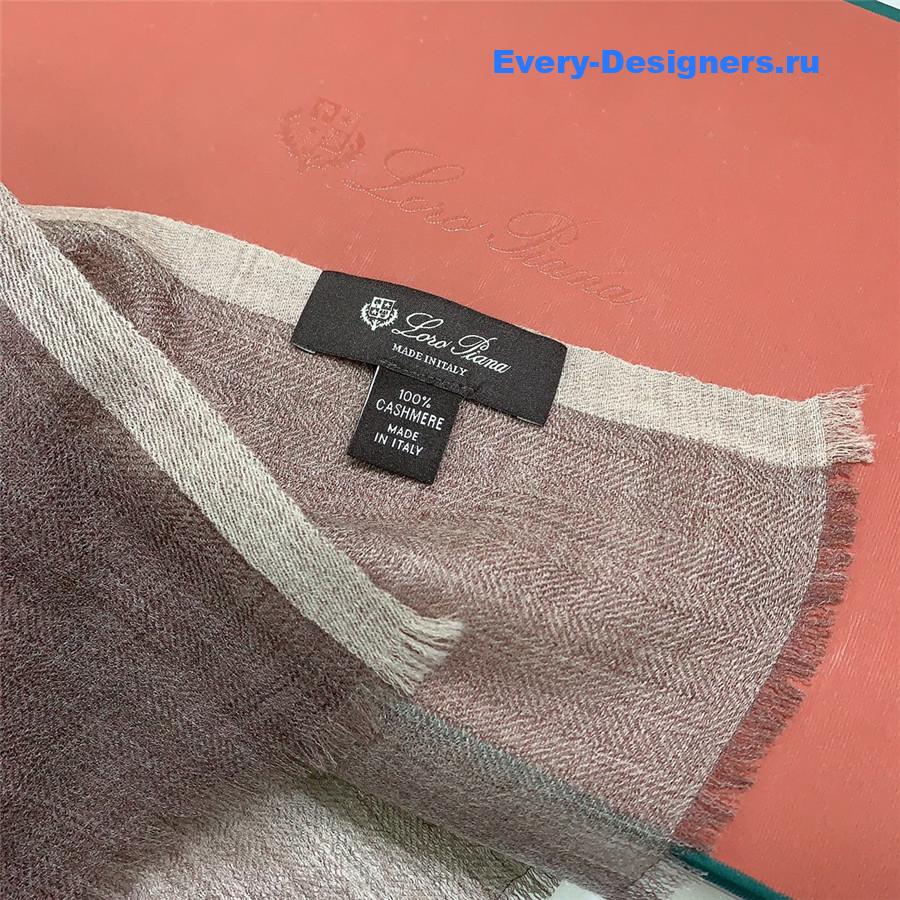 L0r0 P1ana ring velvet colorblock long scarf