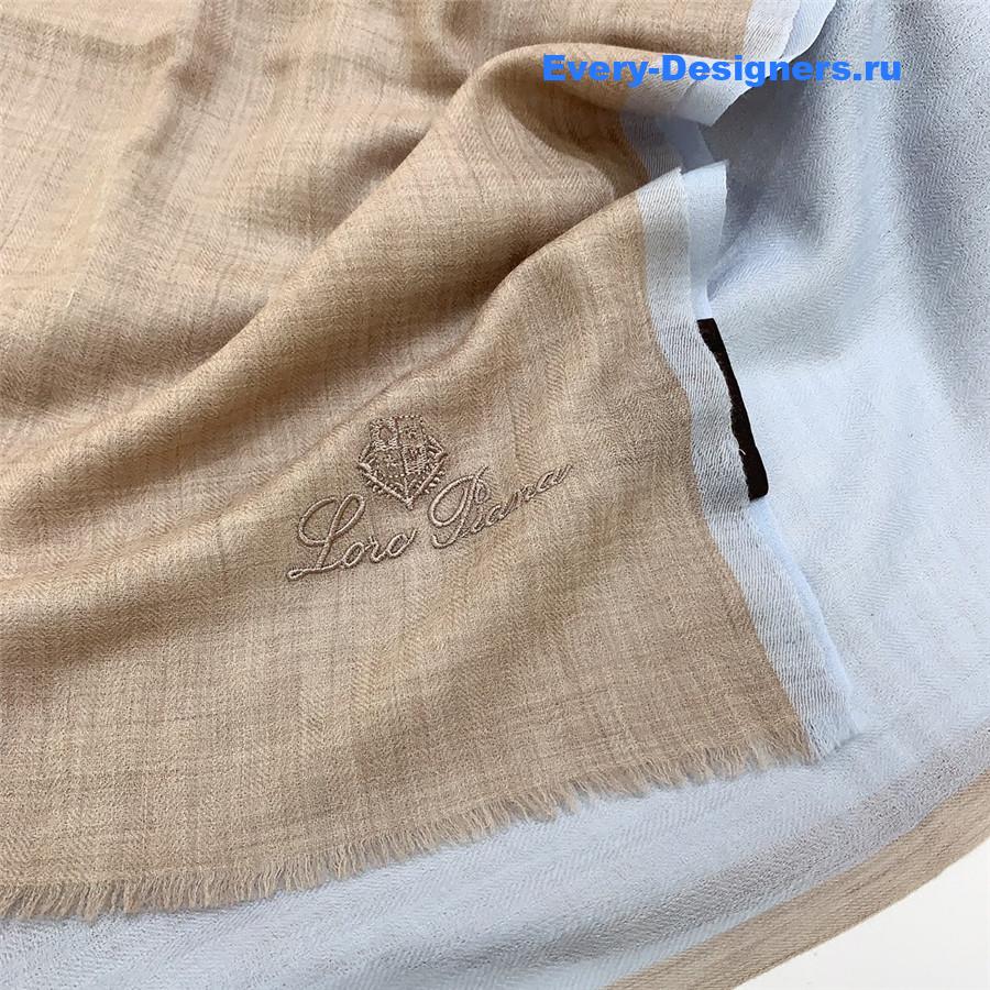 L0r0 P1ana ring velvet colorblock long scarf