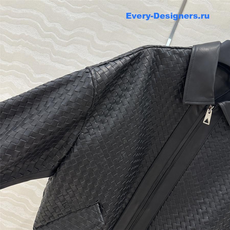 b0tt*ga Ven*ta woven vintage leather jacket