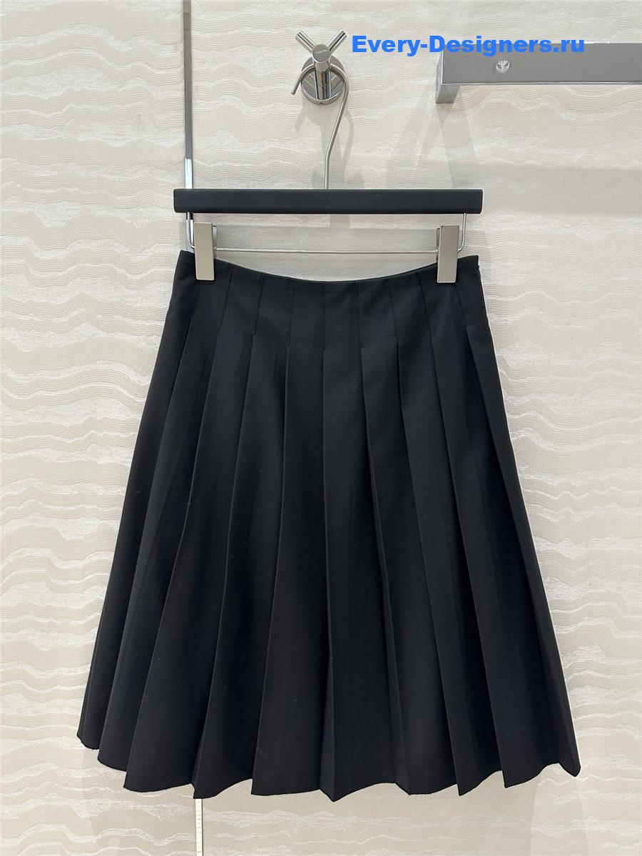 M1um1u pleated midi skirt