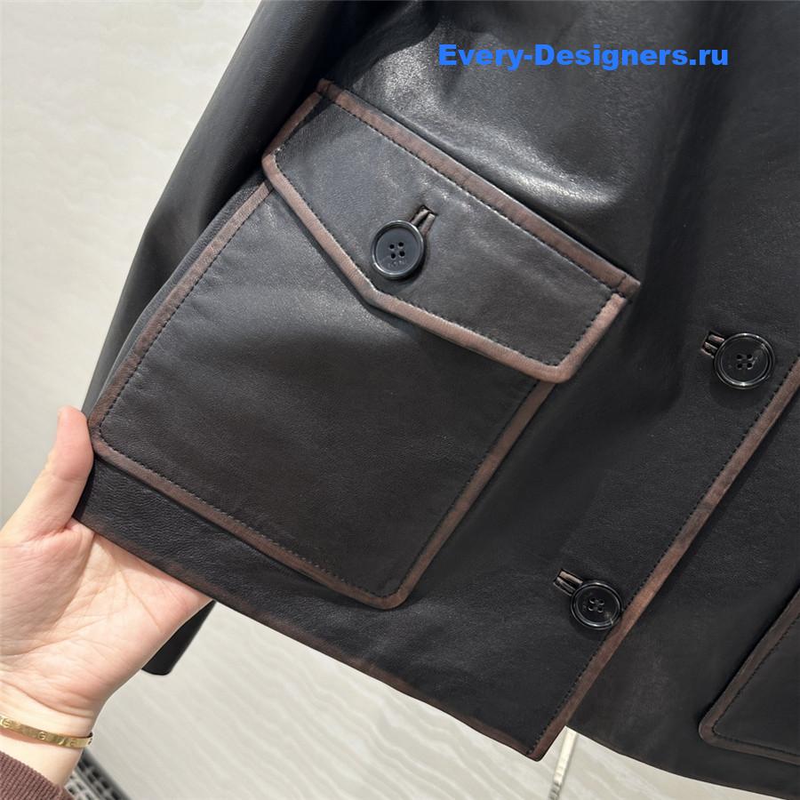 L0ew* leather jacket