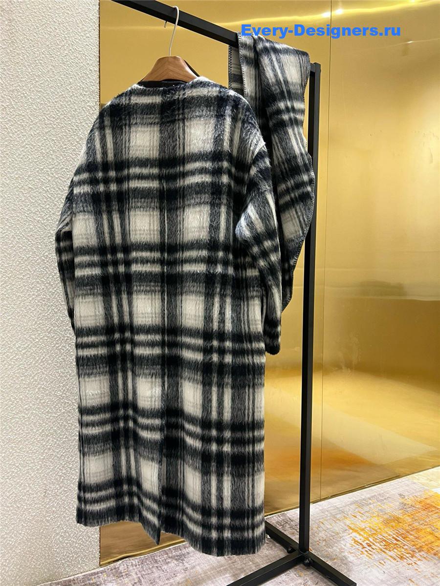 L0ew* classic check coat
