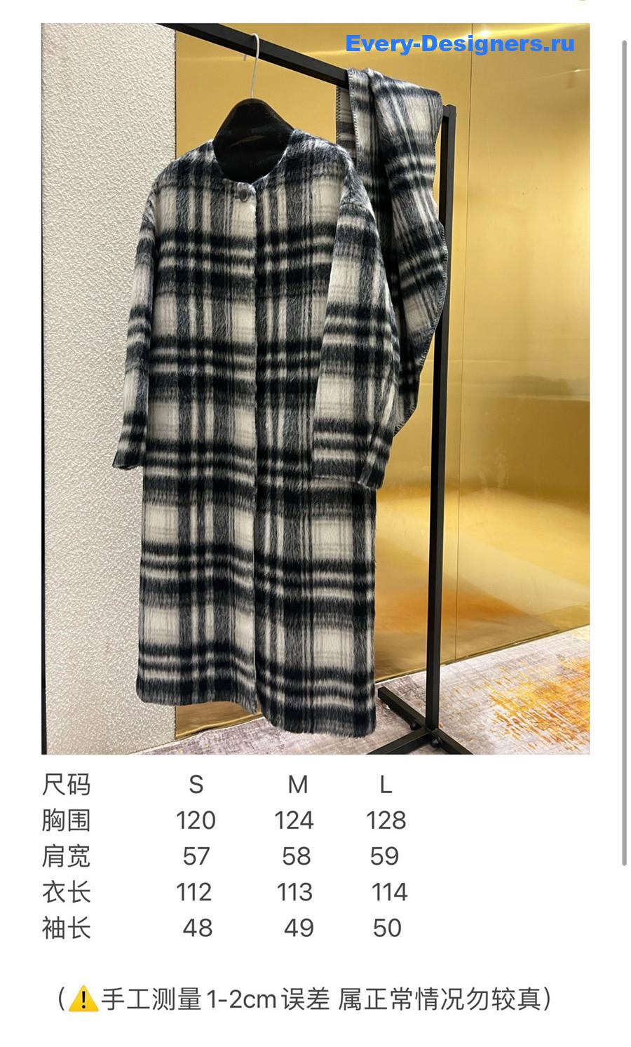 L0ew* classic check coat