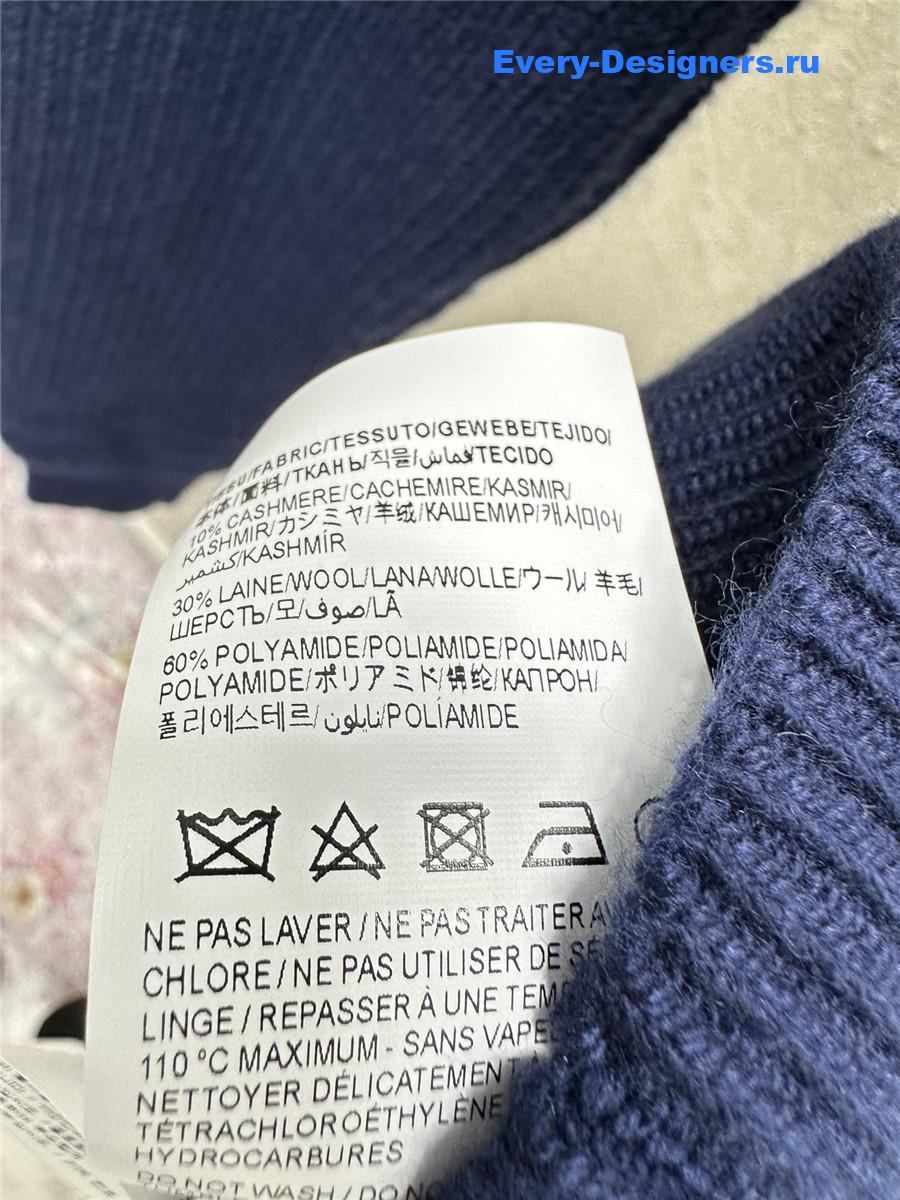 Y51 rib-knit zip-up hooded cardigan blue