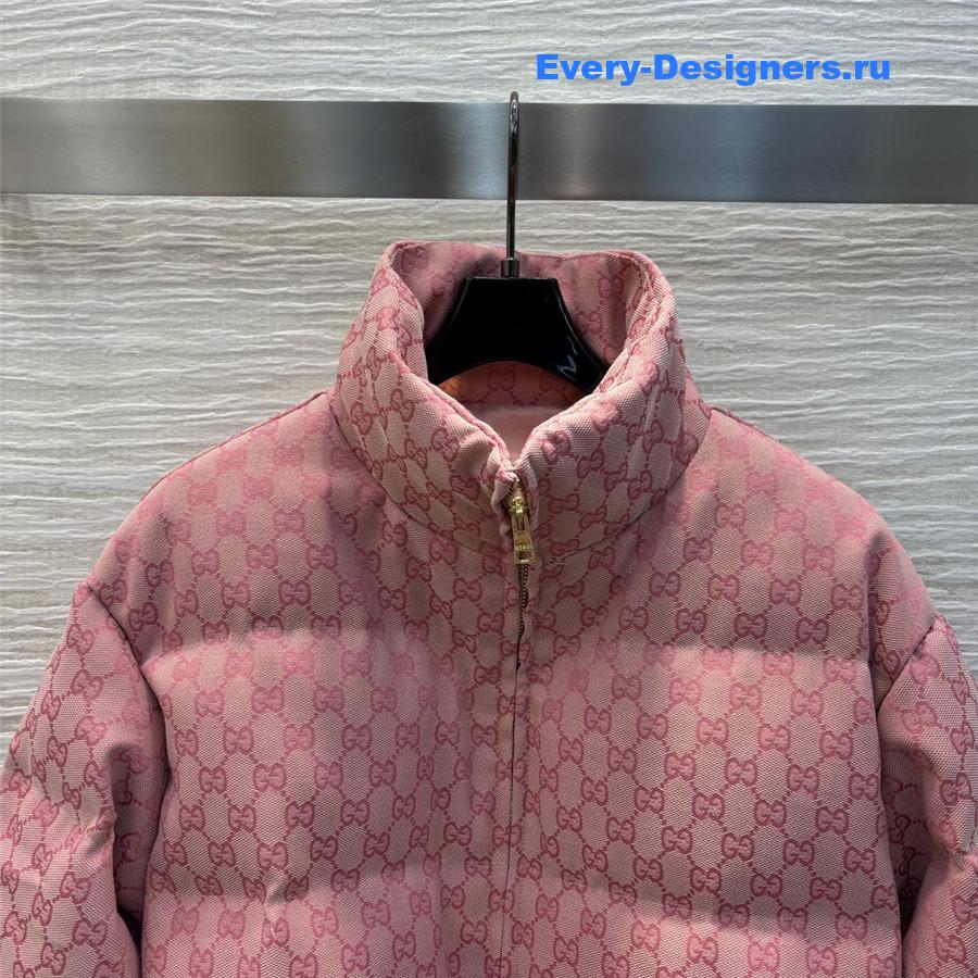 Gvc*1 monogram stand collar down jacket