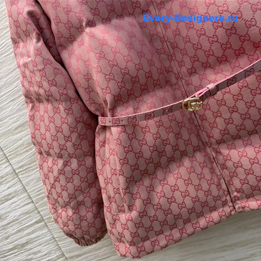 Gvc*1 monogram stand collar down jacket