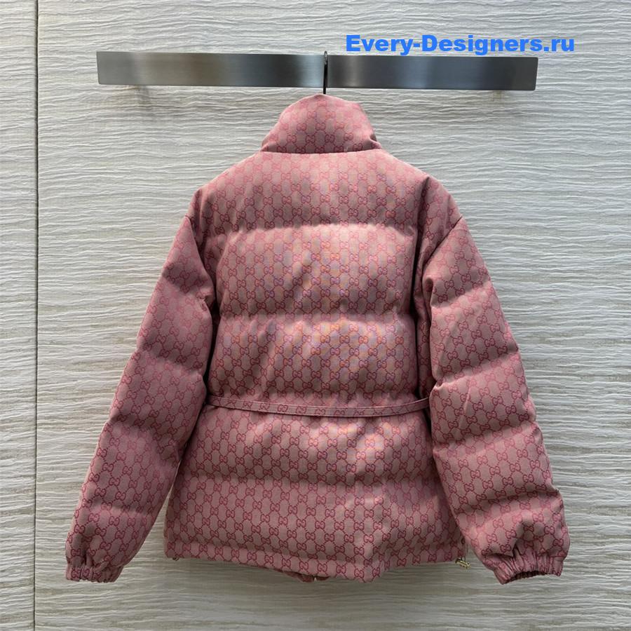 Gvc*1 monogram stand collar down jacket