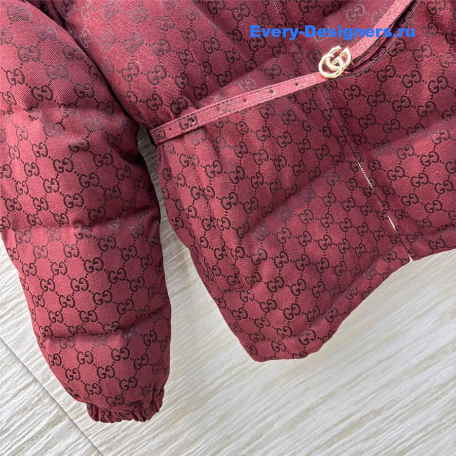 Gvc*1 monogram stand collar down jacket