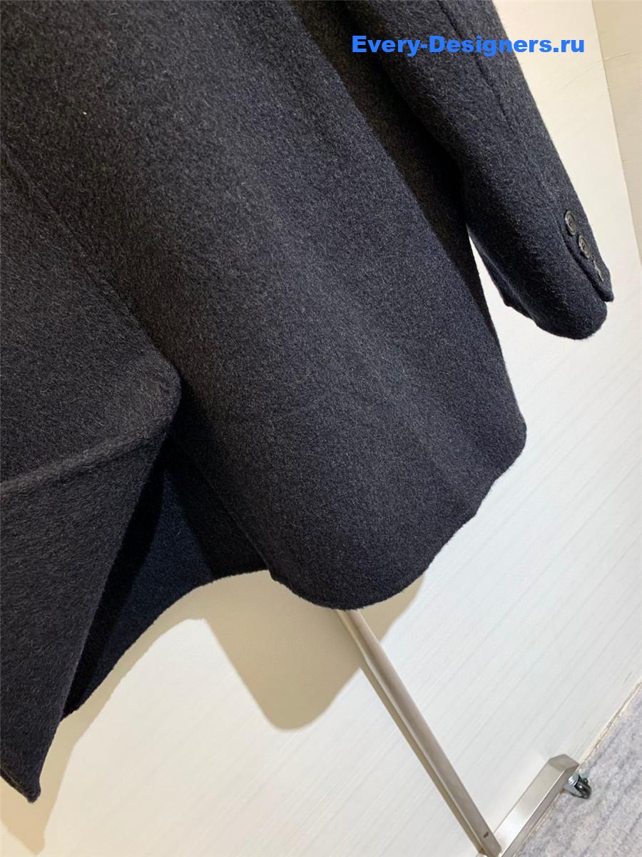 Ba1en*iaga loose wool cropped coat