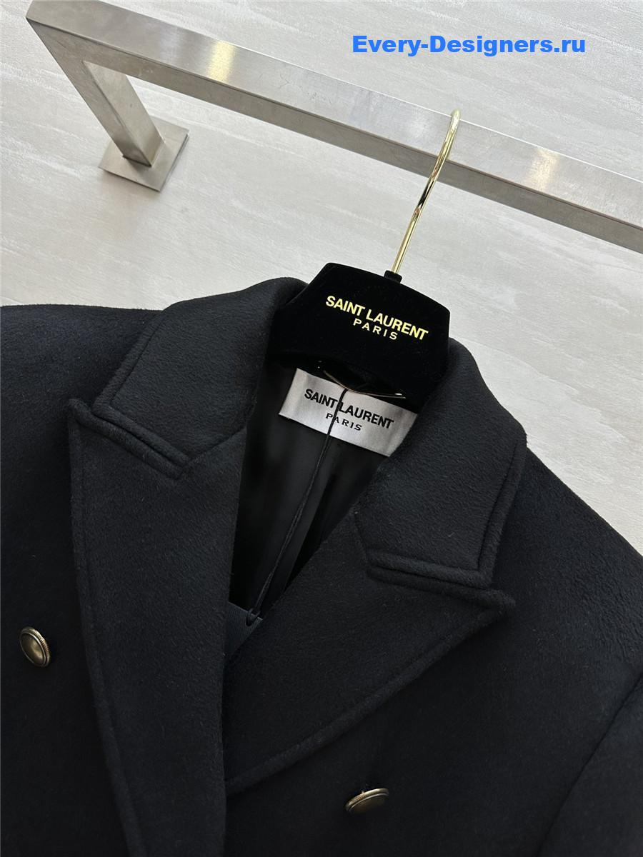 Y51 wool nylon long coat