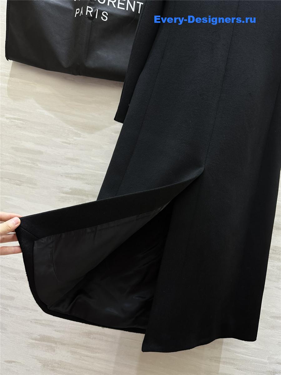 Y51 wool nylon long coat