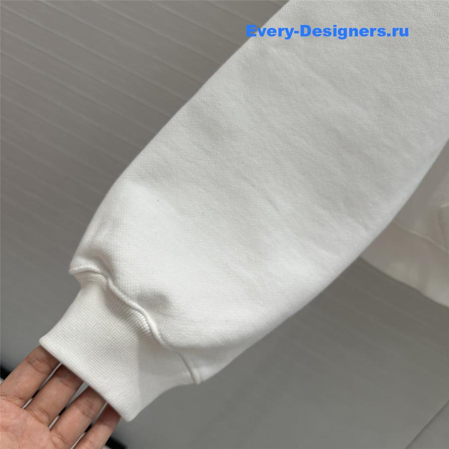 A1exa*der wang oversize logo hoodie white