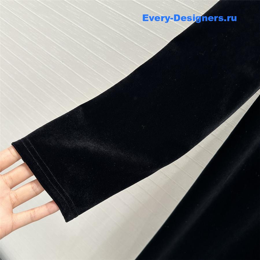 M1um1u velvet label embroidered dress