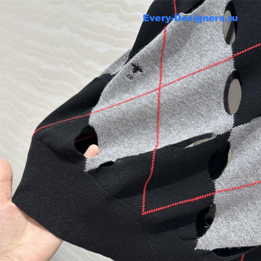 d10r openwork D1am0nd motif sweater
