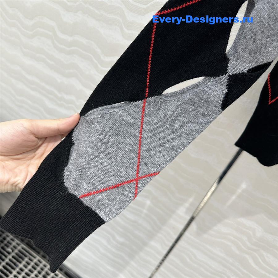 d10r openwork D1am0nd motif sweater