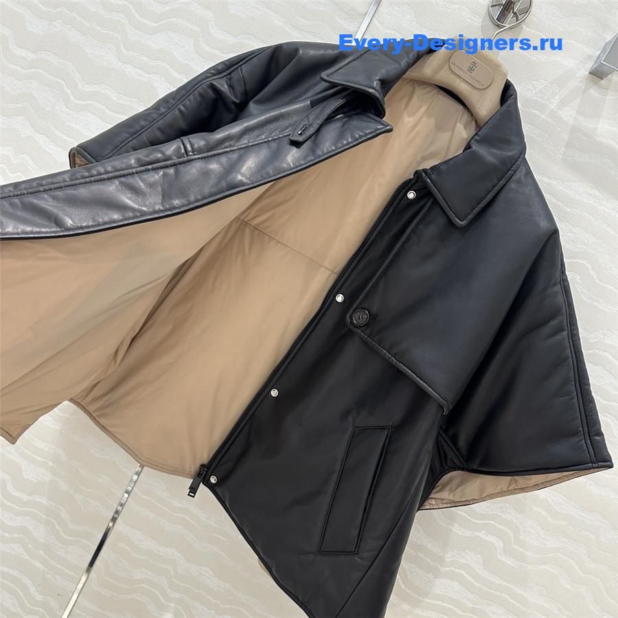 BC Cape Leather Padded Jacket