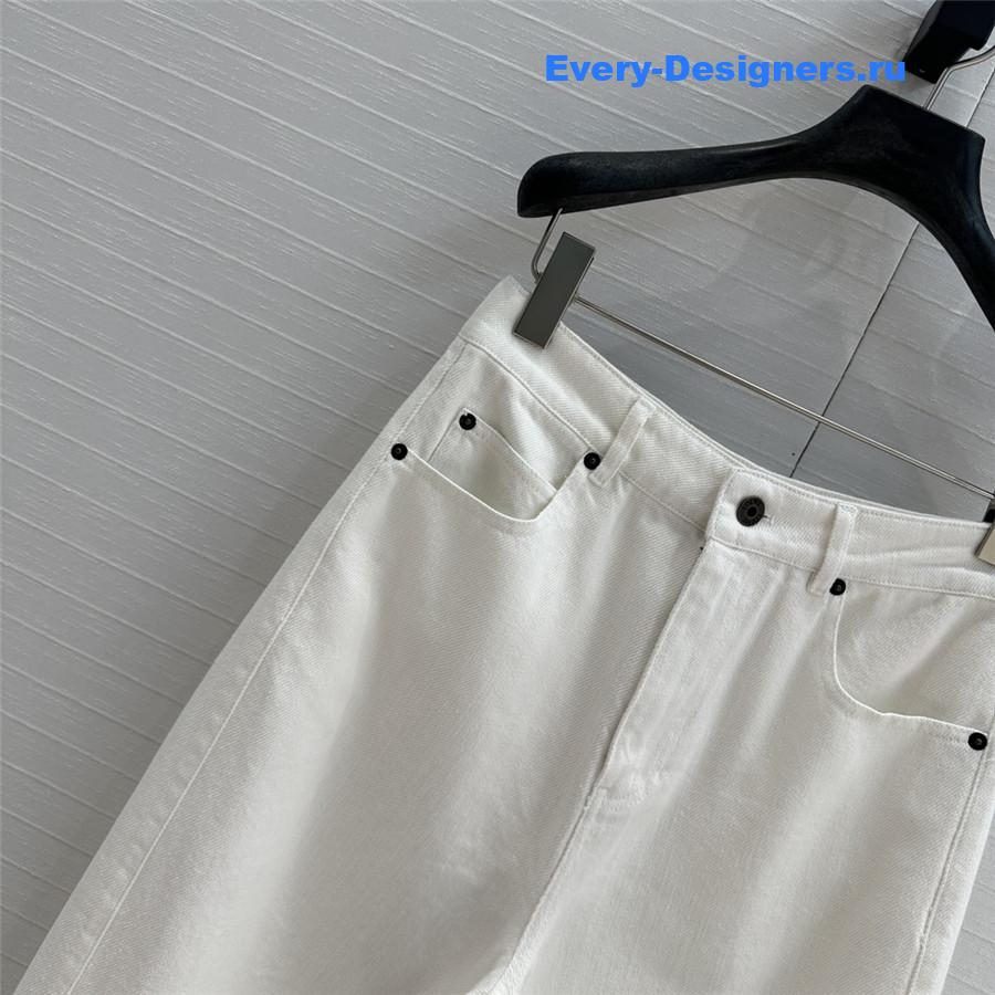 L0ew* denim sickle jeans