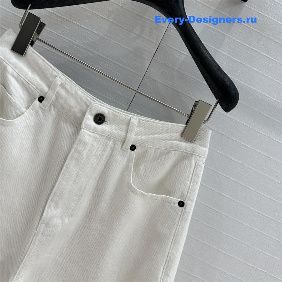 L0ew* denim sickle jeans