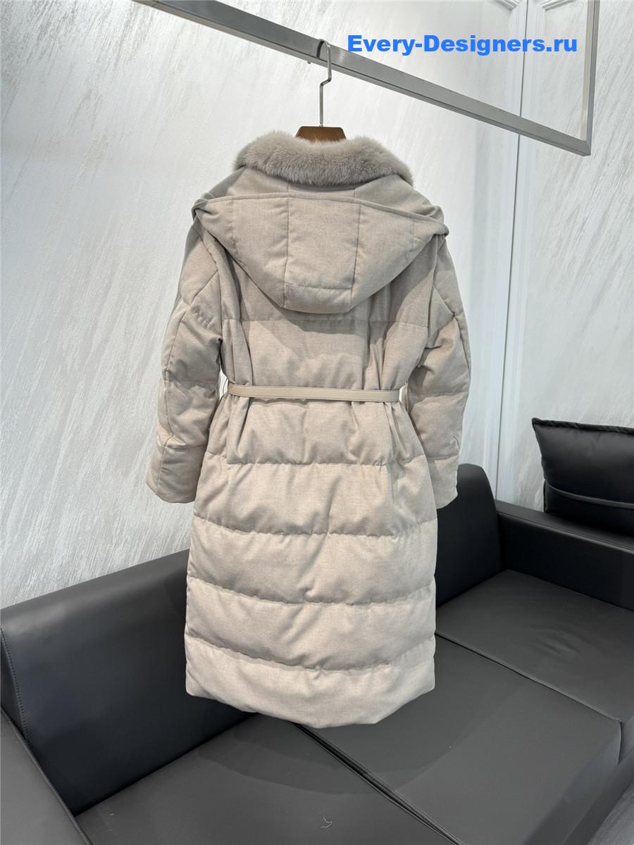 L0r0 P1ana cashmere and goose down jacket