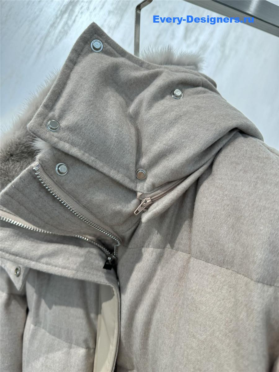 L0r0 P1ana cashmere and goose down jacket