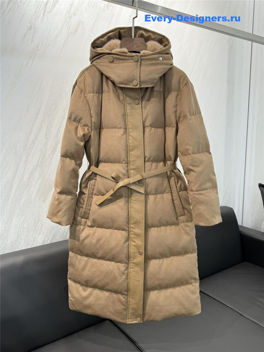 L0r0 P1ana cashmere and goose down jacket