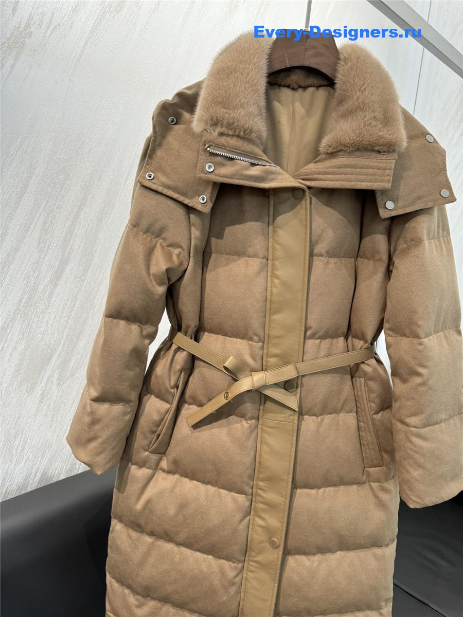 L0r0 P1ana cashmere and goose down jacket