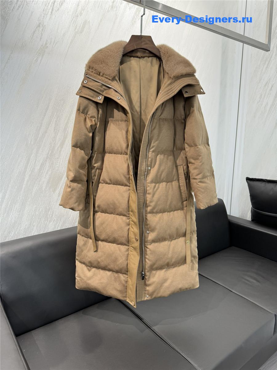L0r0 P1ana cashmere and goose down jacket