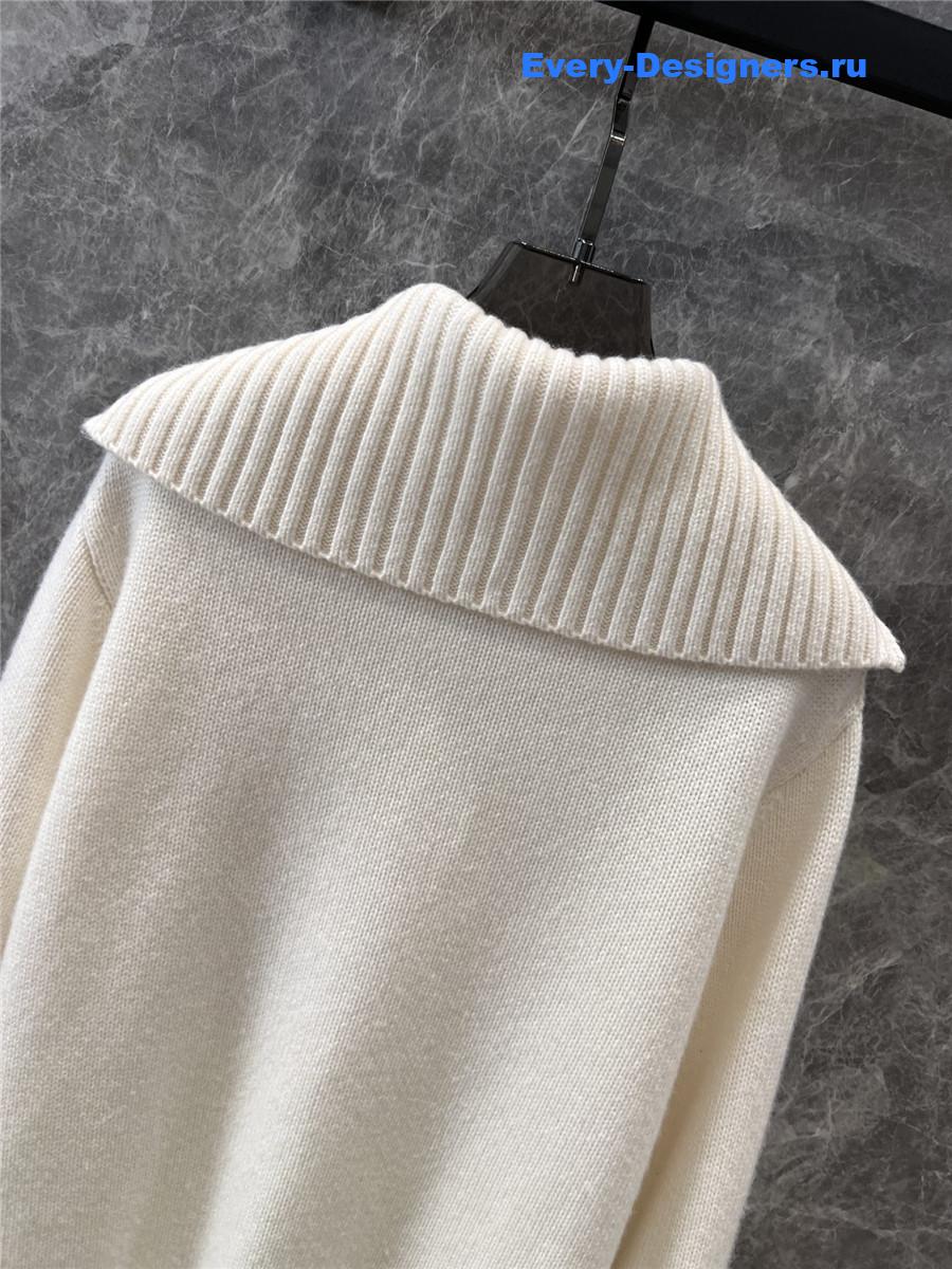 L0r0 P1ana parksville half-zip sweater white