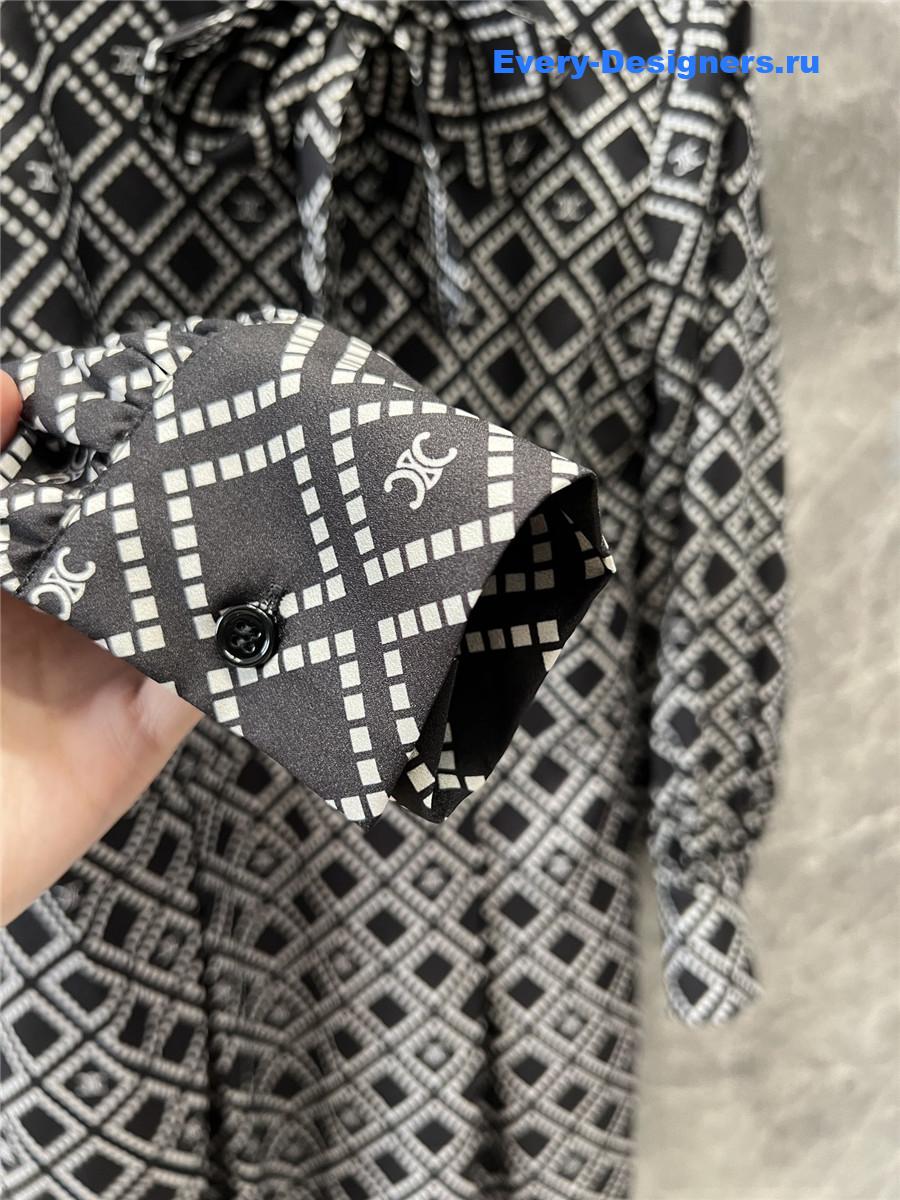 Ce1i*e tie pleated dress