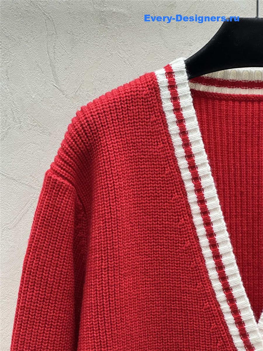 M1um1u v-neck cardigan