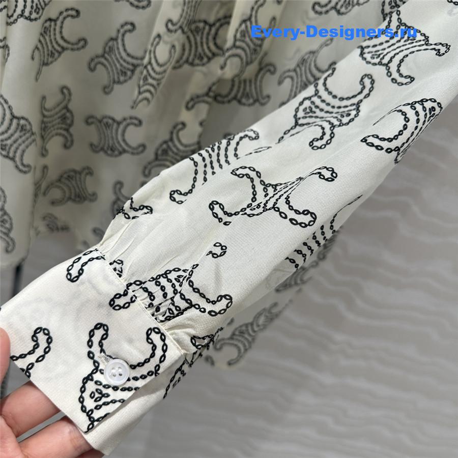 Ce1i*e arc de triomphe print real shirt