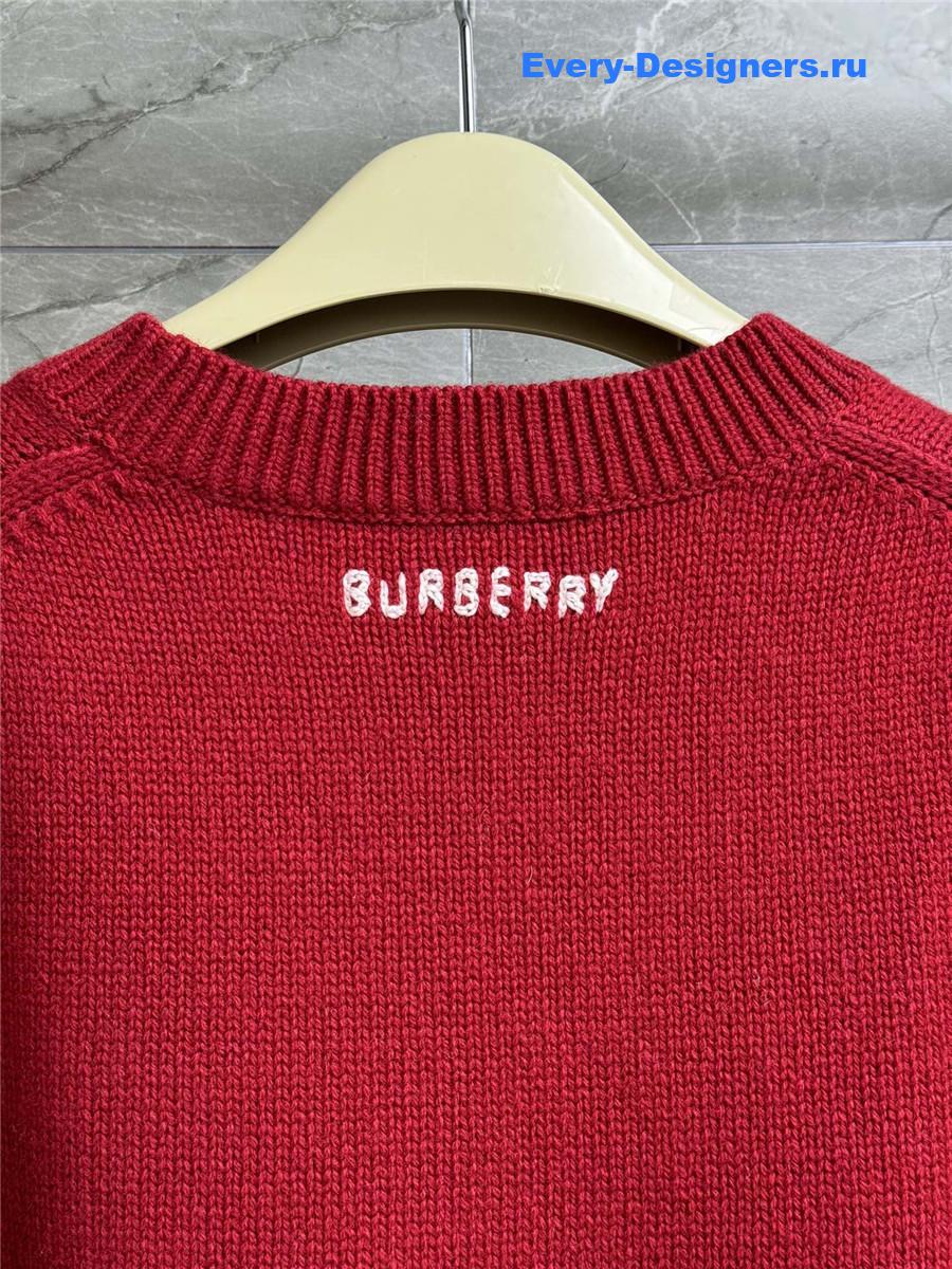 Bv*b*rry b snake wool sweater red