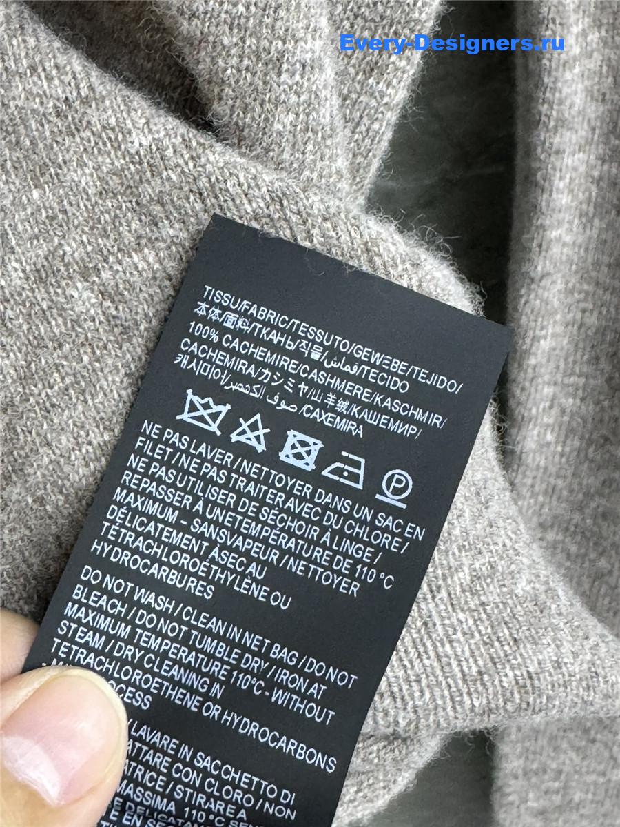 Y51 openwork cashmere sweater taupe