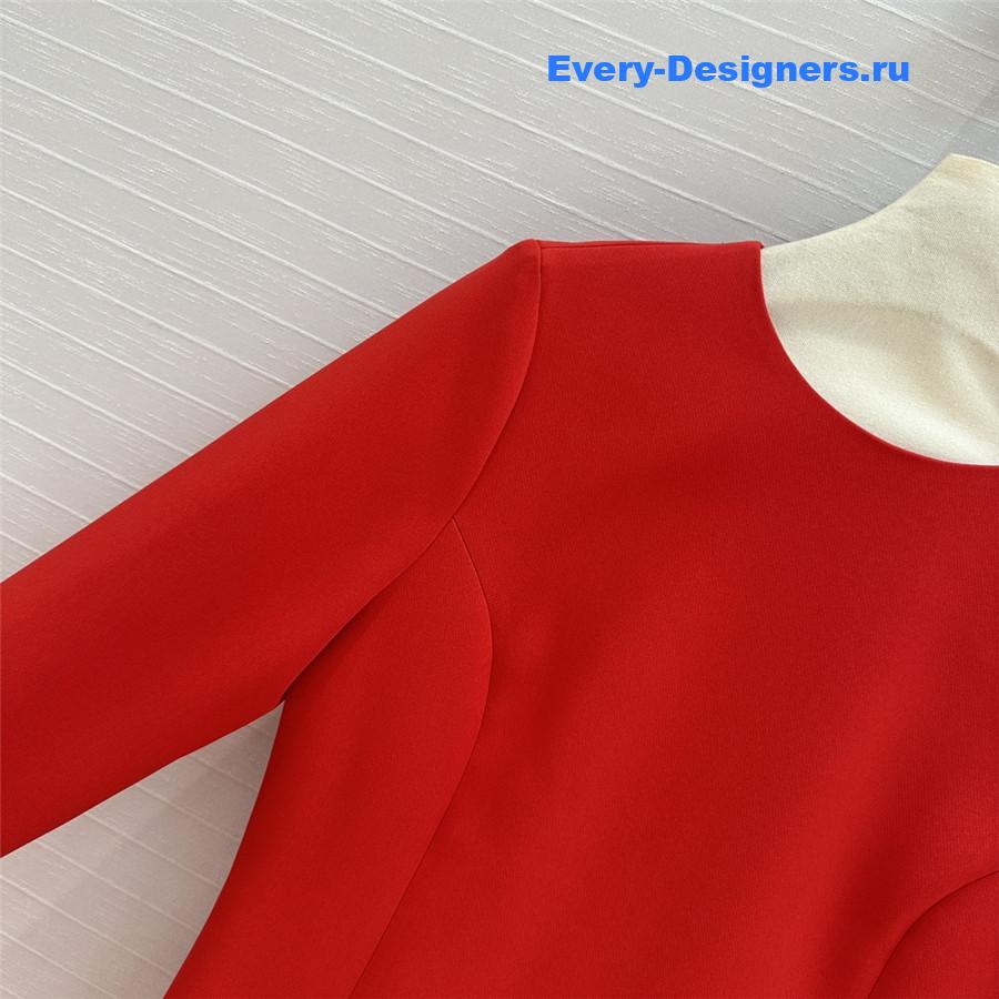 Va1e*ntin0 bow long sleeve dress