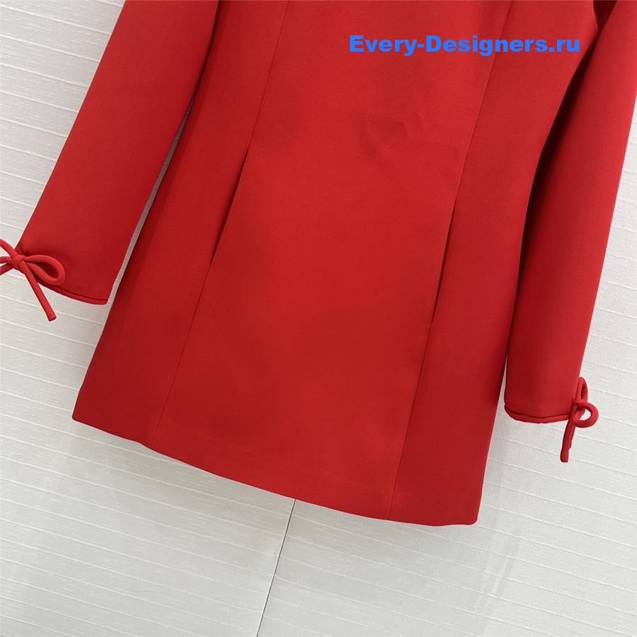 Va1e*ntin0 bow long sleeve dress