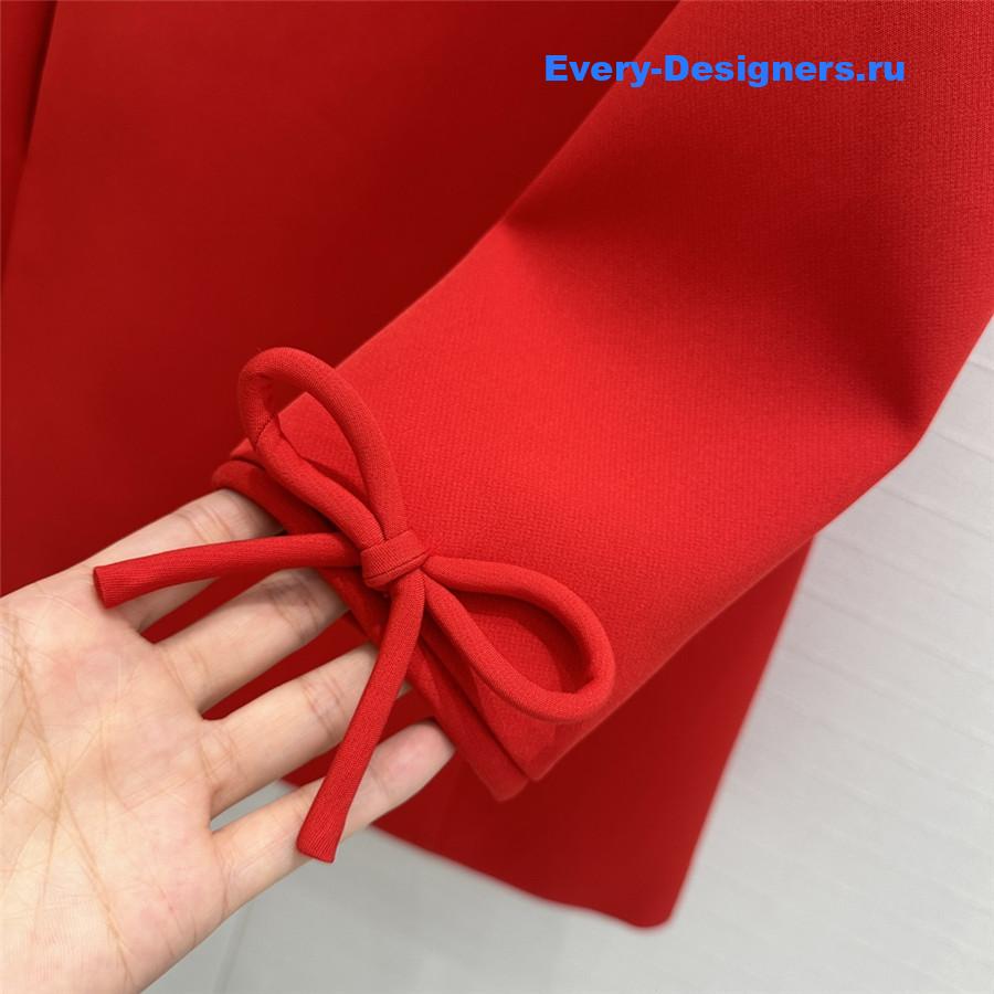 Va1e*ntin0 bow long sleeve dress