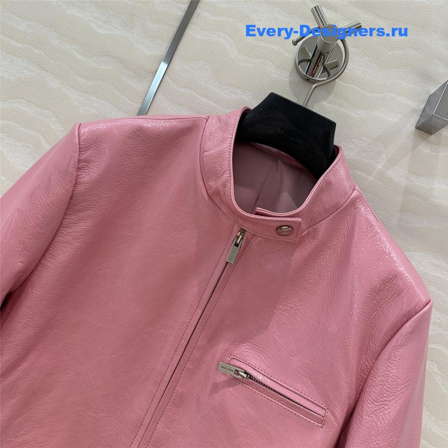 M1um1u leather jacket