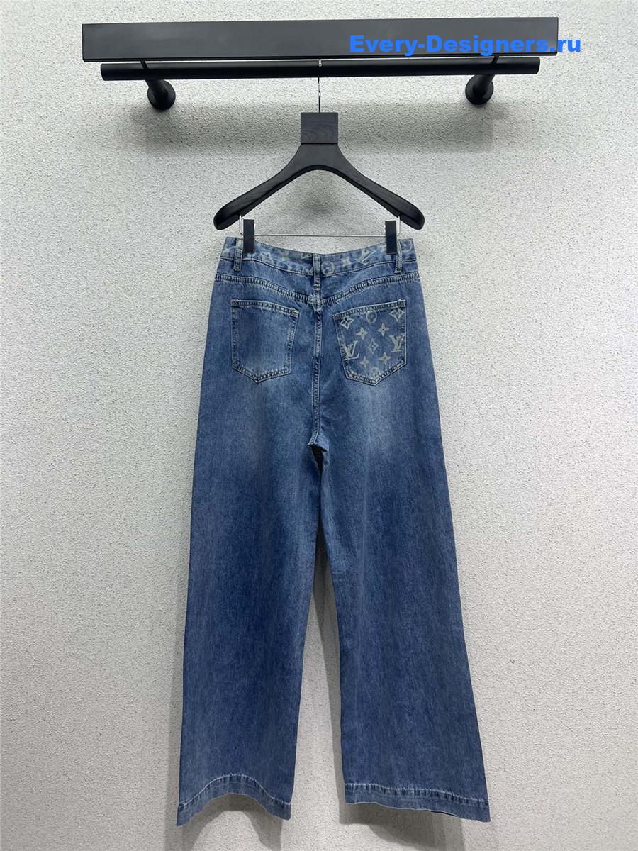 l0vis Vvtt0n lv denim straight wide-leg pants