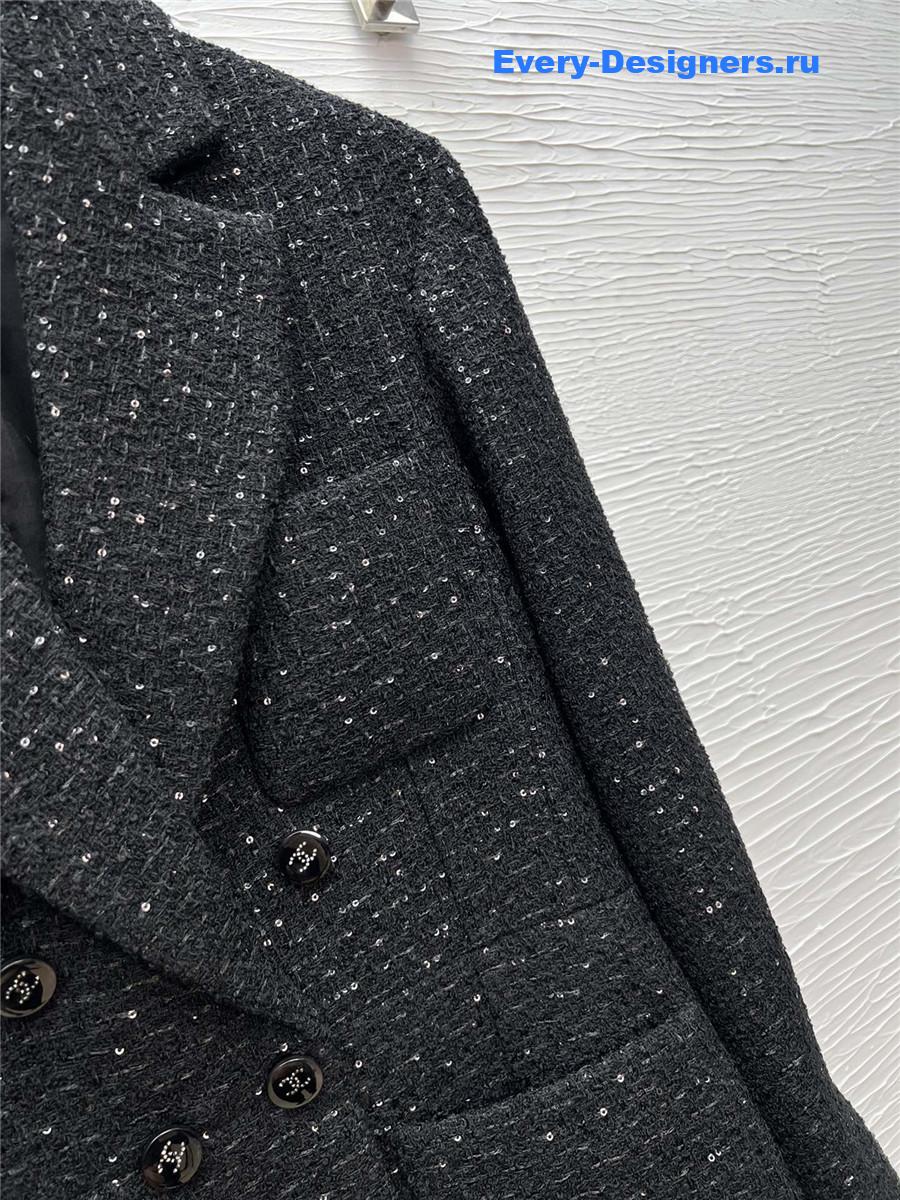 Ch**el lapel sequined jacket