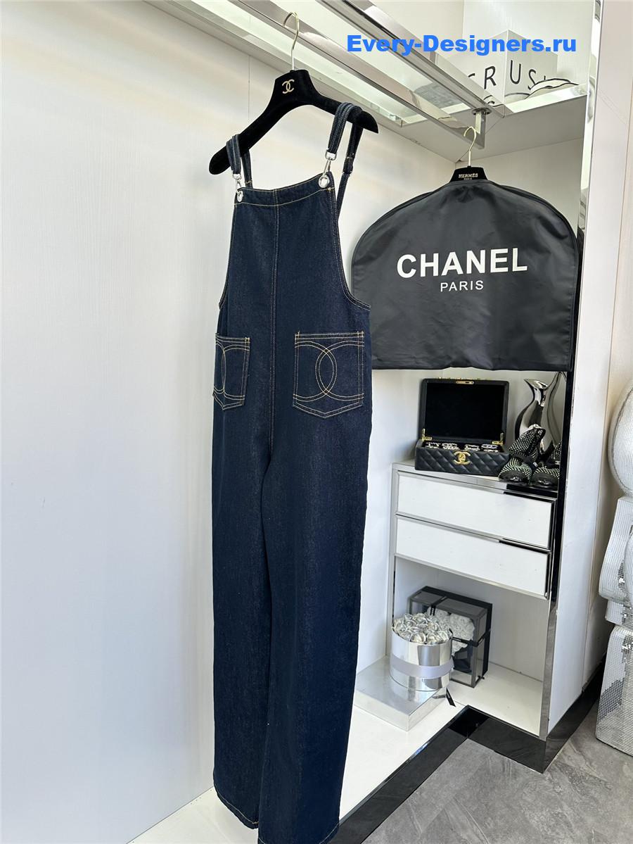 Ch**el double pocket micro logo overalls