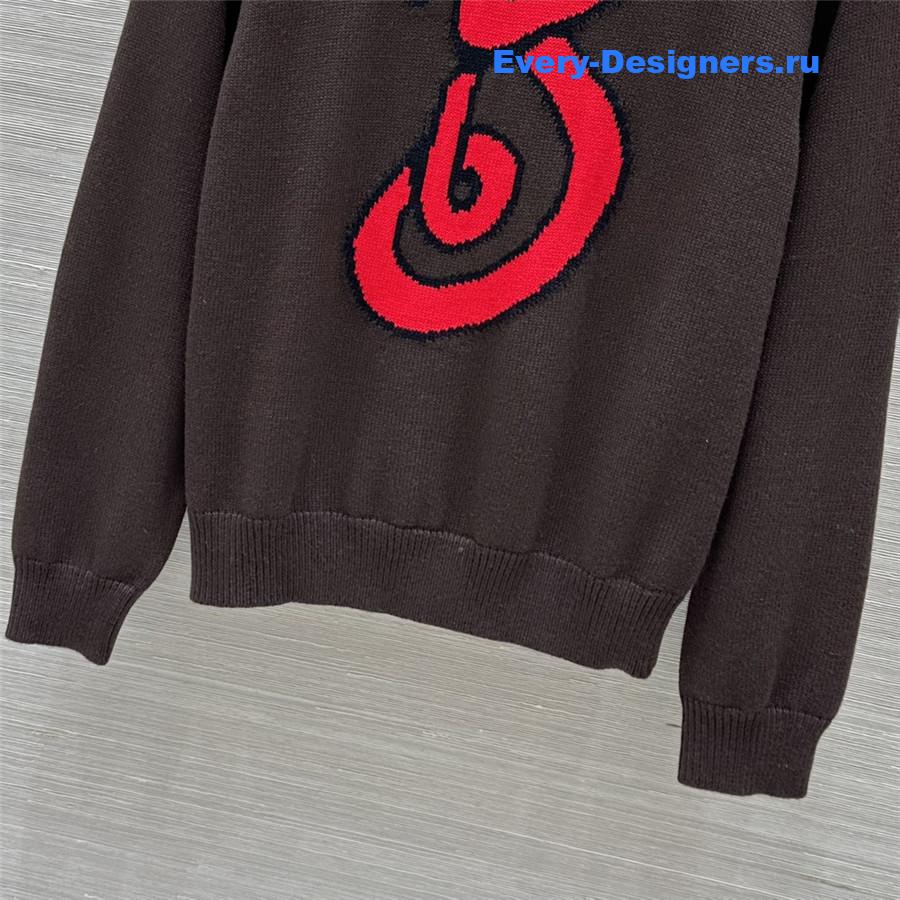 Bv*b*rry b snake wool sweater in peat