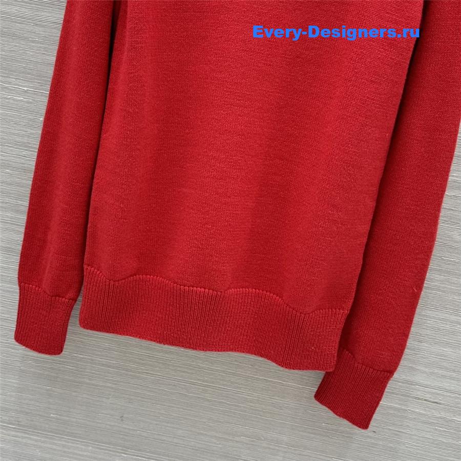 Bv*b*rry b snake wool sweater in red