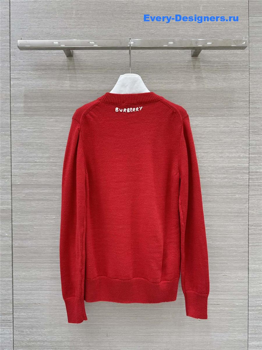 Bv*b*rry b snake wool sweater in red